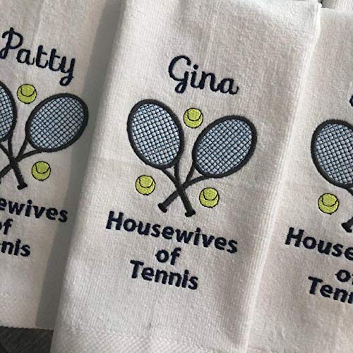 Tennis Embroidered Towel