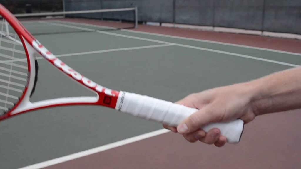 How to hold tennis racket for serve