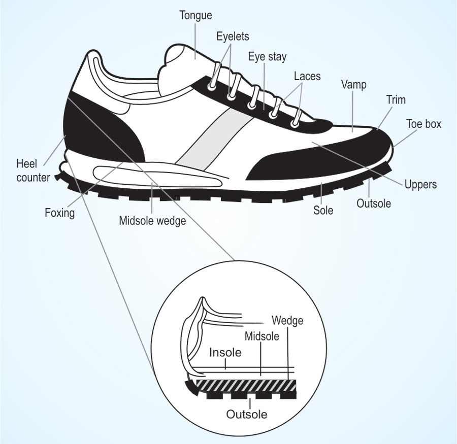 Structure of sneakers